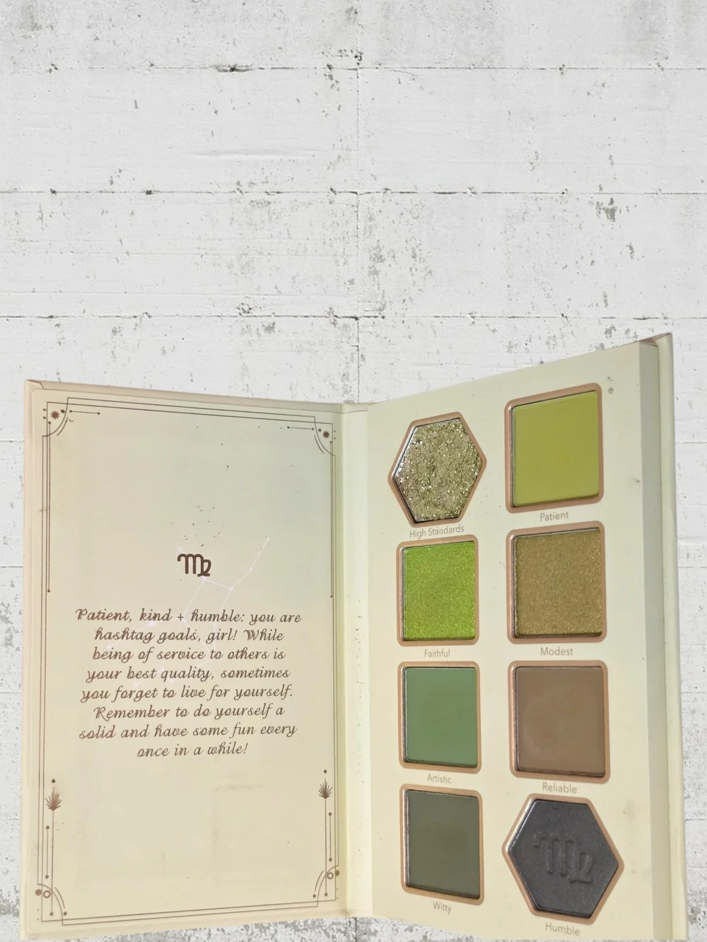 SHEGLAM NWT Virtuous Virgo Eyeshadow Palette Virgo Zodiac Eyeshadow Palette